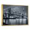 Designart - Panorama New York City at Night - Cityscape Framed Canvas Print